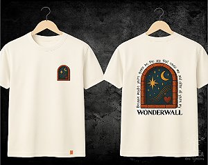 Camiseta Oasis - Wonderwall janela (Manga com ou sem paetê)