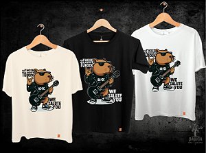 Camiseta AC/DC capivara For those about the rock INFANTIL
