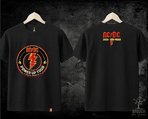Camiseta AC/DC - Power Up Tour Círculo frente e costas