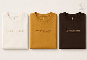 Trio de camisetas dia das mães