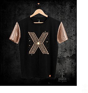 Camiseta Xuxa X (Manga com/sem paetê)
