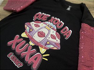 Camiseta Xuxa - Nave (manga com / sem paetê)