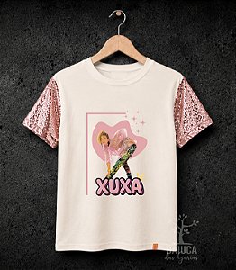 Camiseta Xuxa (manga com / sem paetê)