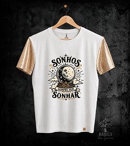 Camiseta Xuxa Sonho Bola Cristal (manga com / sem paetê)
