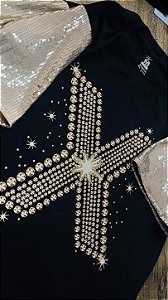 Camiseta Xuxa - X DOURADO (manga com / sem paetê)