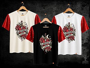Camiseta Iron Maiden - Wasting Love (manga com / sem paetê)