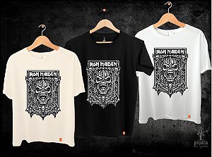 Camiseta Iron Maiden - Eddie Skull (manga com / sem paetê)