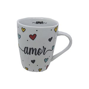 Caneca Amor Coraçãozinhos