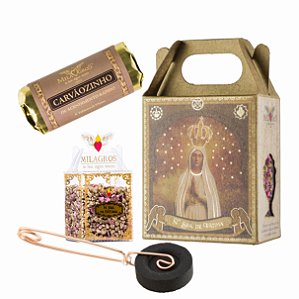 Kit Incensário com Incenso Nossa Senhora de Fátima