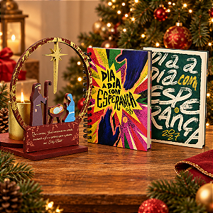 Kit Natal Diários 2027 + Presépio Sagrada Família