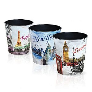 LIXEIRA PARA ESCRITÓRIO 10 LTS LABEL (Fardo c/50 unidades)