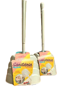 Escova Sanitária c/ Suporte  Bruba Lar (Caixa c/12 unidades)