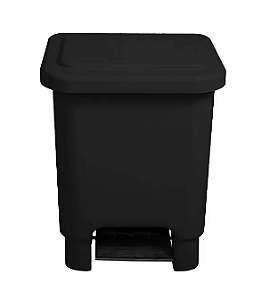 Lixeira 50 Litros C/ Pedal - Preto (Fardo c/ 3 Unidades)