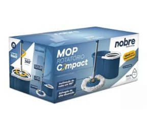 CONJUNTO MOP ROTATÓRIO COMPACT SLIM (BALDE 13 LITROS)- AZUL