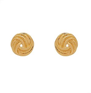 Brinco Stud Com Textura Estilo Vintage