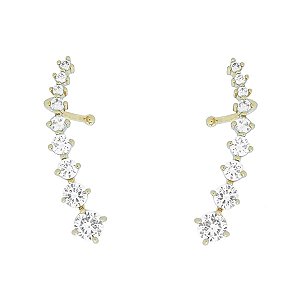 Brinco Mini Ear Cuff com Cristais