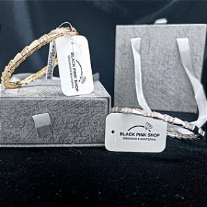 Bracelete Elegante Cravejado – Folheado Ouro/Ródio