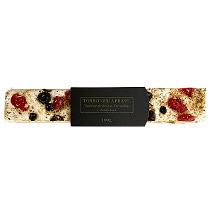 Torrone de Frutas Vermelhas e Amêndoas 100g