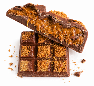 Chocolate Ao Leite Artesanal Com Recheio Cremoso de Biscoff Dubai - Barra de 150g