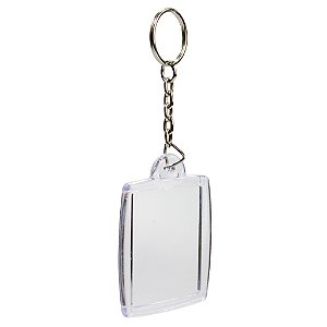 Kit 12 pçs Chaveiro Acrílico Para Foto Porta Retrato 3x4cm - RU44