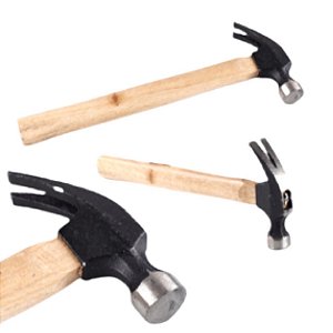 Martelo de Aço com Cabo de Madeira 32x13cm FERR-45