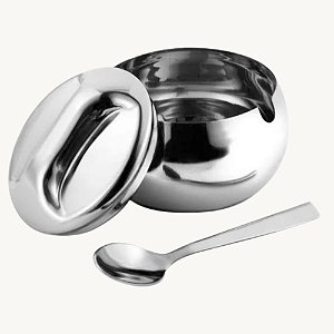 Porta Açúcar Açucareiro em Inox de Mesa - AC-01