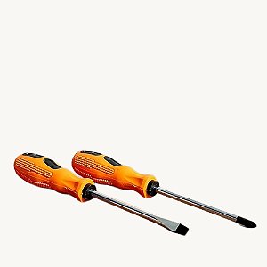 Conjunto de Ferramentas 2 Peças Chave de Fenda + Chave Philips - FERR-236