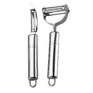 Descascador com 2 Peças em Inox Multiuso - AG4851