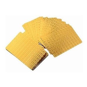Jogo de Baralho Luxo Dourado e Preto - HM9603