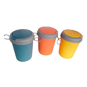 Lixeira para Escritório de Plástico 17x20x27cm - LIX-50