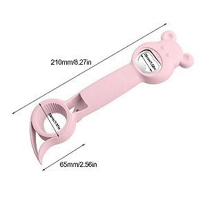 Abridor 4 em 1 Plástico e Inox - 21,5x4,7x33cm - CK5583