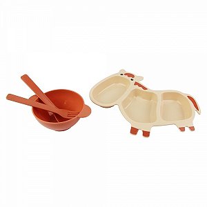 Kit Lanche Infantil Plástico 25x16cm - CK5211