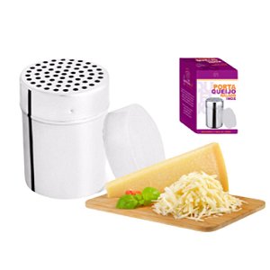 Porta Queijo Ralado Queijeira em Aço Inox 7*10cm - MX-3032