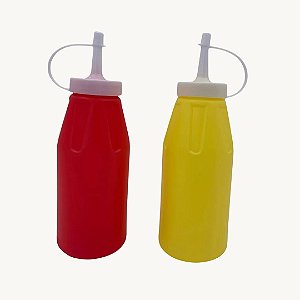 Kit com 2 Bisnagas para Molhos Ketchup e Mostarda 375ml - KB-05-1