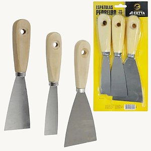 Kit com 3 Espátulas para Construção - FERR-190