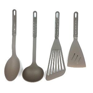 Jogo Utensílios De Cozinha 4 Pçs Nylon - HM9407