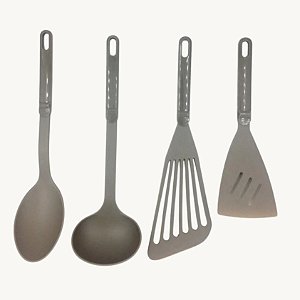 Jogo Utensílios de Cozinha 4 Peças Nylon - HM9407