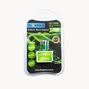 Bateria Recarregável Lithium 3000mAh - FX-L18500