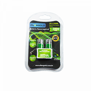 Bateria Recarregável Indicada para Lanternas 3000mAh / 3.7V - FX-L14500