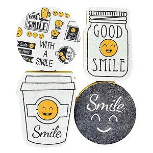 Kit de Esponjas para louça Smile 04 peças - 9031