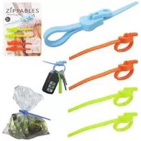 Kit com 4 Peças Lacre Zipper para Fechar Diversos Compartimentos Super Prático - 1420