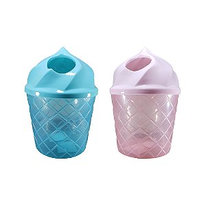Lixeira De Mesa Multiuso Em Plástico Com Formato De Sorvete - CESP-256