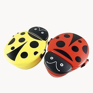 Mini Marmita Lancheira Fofa Infantil Joaninha com 1 Colher - BPA FREE - 5064