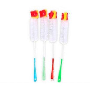 Escova De Plástico Para Limpeza Com Esponja Na Ponta Haste Flexível - ESC-05-4