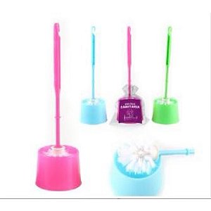 Escova Sanitária Para Banheiro E Vaso Sanitário Privada Em Plástico com Suporte 8*32*9cm - ES-02