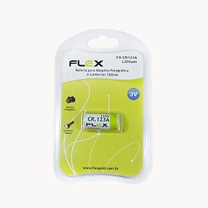 Bateria para Máquina Fotográfica e Lanterna Tática - FX-CR123A - X-Cell