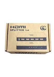 Splitter Distribuidor HDMI 1x4 Divisor Full Hd 1.4 3d 1080p