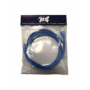 Cabo de Rede Patch Cord Cat 5 - RJ-45 - 3 Metros - DS Tools