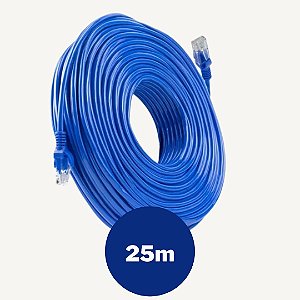 Cabo de Rede Patch Cord Cat 5 - RJ-45 - 25 Metros -  DS Tools