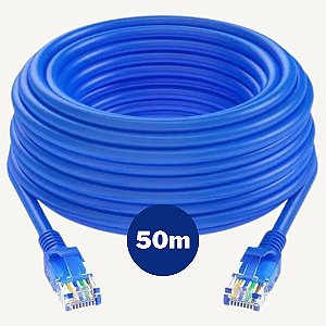 Cabo de Rede Patch Cord Cat 5 - RJ-45 -50 Metros   DS Tools